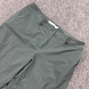 Lady Hagen Golf Pants 8 Green Geometric Stretch Performance Trousers Women's